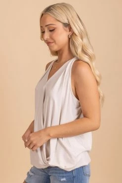 Zenana Living Easy Wrap Tank -Bella Ella Sales oatmeal 6 2efc6a1c 7a25 4649 8beb 63354347aaf6 5000x