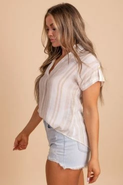 Blu Pepper Coming Home Striped Blouse -Bella Ella Sales oatmeal 7 a93e4ae7 507a 43e1 b7a2 99f50b4a8e32 5000x