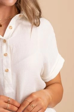 Blu Pepper Sophisticated Lady Blouse - Off White -Bella Ella Sales oatmeal acfc2852 b0e4 4f36 9877 7e881ea1c0b9 5000x