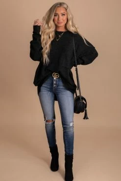 Zenana Admire Me Pocket Sweater - Dark Gray -Bella Ella Sales oatmeal f2a35568 ae4c 4982 8c86 1ea8e8d6bc17 5000x