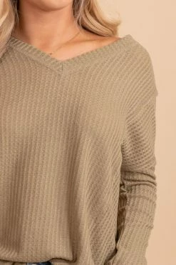 Very J Anything Goes Oversized Sweater -Bella Ella Sales olivetopdetail 5000x