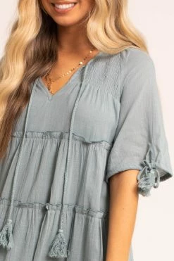 Listicle One Day At A Time Maxi Dress -Bella Ella Sales onedayatatime closeup 5000x