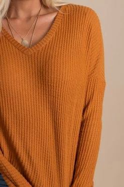 Zenana Spiced Cider V-Neck Waffle Top 40 Zenana Spiced Cider V-Neck Waffle Top -Bella Ella Sales orange detail b7e7be51 d2fc 432b 88dc 8b632b3aaf30 5000x