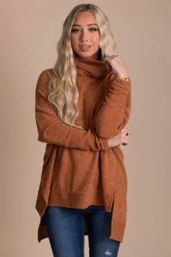 Zenana Highs And Lows Cowl Neck Tunic Top 21 Zenana Highs And Lows Cowl Neck Tunic Top -Bella Ella Sales orange front a293abf4 4716 4bbe 9f1c d5e748c62bc1 5000x