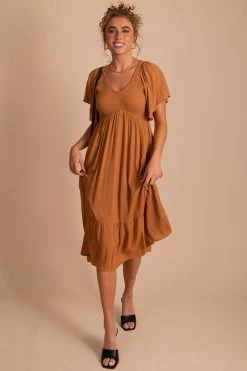 In Loom Touring Rome Midi Dress -Bella Ella Sales orange front ed4add6b 550f 49e1 bd79 5c3cfbf0557f 5000x