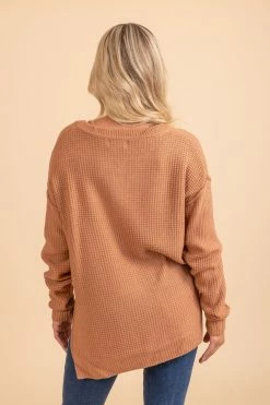 Be Cool Harvest Moon Knit Sweater 17 Be Cool Harvest Moon Knit Sweater -Bella Ella Sales orangeBACK 5000x