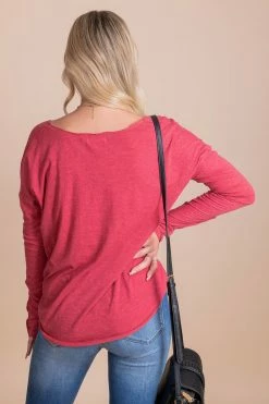 Impulse Off Price Harvest Wishes Long Sleeve Top -Bella Ella Sales pink back 8b067774 58b9 4518 b276 9bd238b26127 5000x
