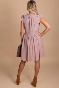 Listicle I'll Be Waiting Flutter Sleeve Mini Dress -Bella Ella Sales pink back c4c25bdb 6fe2 4659 9d2a 624b579846ed 5000x