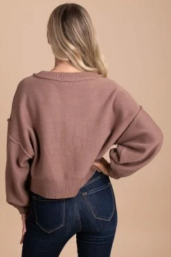 Papermoon Never Let Me Go Cropped Sweater -Bella Ella Sales pink back daee0164 45e8 4867 92a6 a36040ca8686 5000x