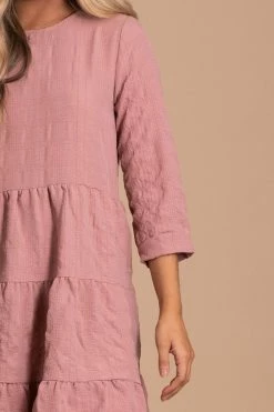 E&M/Mine Dream Montage Long Sleeve Mini Dress -Bella Ella Sales pink detail 59d01d71 190f 44b7 95db 01f766e217a5 5000x