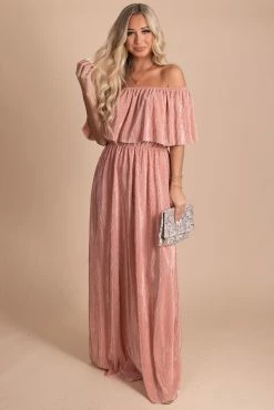 See & Be Seen Slow Dancing Ribbed Off Shoulder Maxi Dress 24 See & Be Seen Slow Dancing Ribbed Off Shoulder Maxi Dress -Bella Ella Sales pink front 43df854d 412e 45af 953d d122be4a87cd 5000x