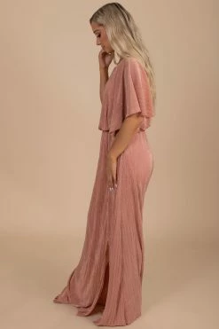 Stylive In The Limelight Ribbed Maxi Dress -Bella Ella Sales pink side 754fad73 ff5b 4391 9504 60fa5dd30e40 5000x