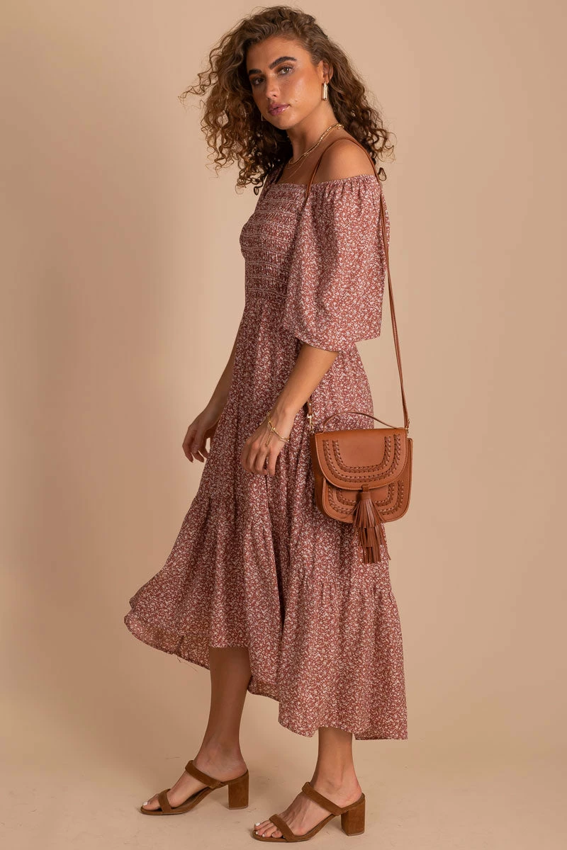 Polagram Oakley Floral Tiered Midi Dress 6 Polagram Oakley Floral Tiered Midi Dress - Image 6