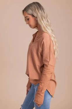 La Miel At The Coffee Shop Pullover Sweater -Bella Ella Sales pink side fa332986 3dda 4d26 9a53 6f112ad9dc62 5000x