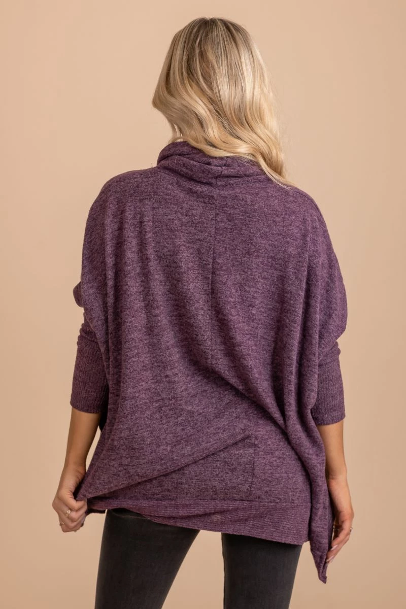 Zenana Highs And Lows Cowl Neck Tunic Top 7 Zenana Highs And Lows Cowl Neck Tunic Top - Image 7