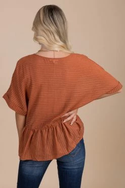 Mine & E&M Balcony View Peplum Top -Bella Ella Sales red back 69de859b e1d7 41bc b9d5 e1d875edb5b9 5000x