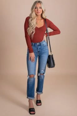 Almost Nothing Wild Romance Long Sleeve Bodysuit -Bella Ella Sales red full 3f03e9b6 efc6 4e7e b296 adafa1e9d07b 5000x