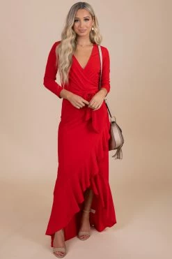 Janette Love You More Long Sleeve Maxi Dress -Bella Ella Sales red main b091333c 306b 4e97 9710 175c43ca18fa 5000x