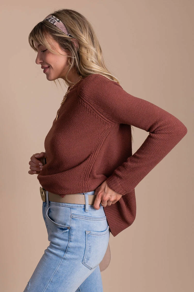 Be Cool Happy To Be Here Knit Sweater 8 Be Cool Happy To Be Here Knit Sweater - Image 8