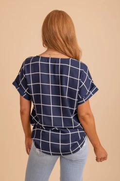 Zenana Refreshing Confidence Patterned Blouse -Bella Ella Sales refreshingconfidencepatternedblouse RESHOOT BlueBack 5000x