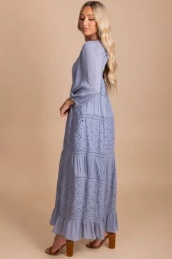 Listicle Make It Count Eyelet Detail Maxi Dress -Bella Ella Sales side 3d337e49 8b79 4975 8202 e05e535ba71f 5000x