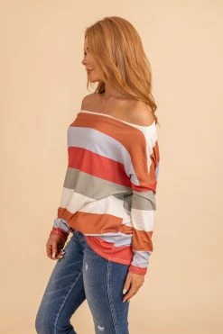 Bibi Living Loud Striped Wide Neck Top -Bella Ella Sales side 9e1616ae b234 4ae4 9483 aefe5f650e04 5000x