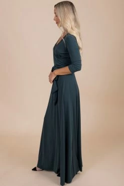 Janette Little Secrets V-Neck Maxi Dress - Dark Green 5 Janette Little Secrets V-Neck Maxi Dress - Dark Green -Bella Ella Sales side ca8a3502 df13 4841 9e99 b06e6af818ce 5000x