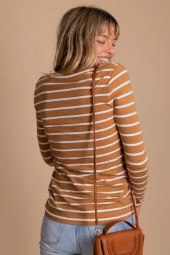Zenana Show Your Stripes Long Sleeve Top -Bella Ella Sales striped fall top 2 5000x