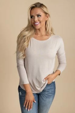 Ginger G Playing For Keeps Striped Long Sleeve Top -Bella Ella Sales striped long sleeve top 3 5000x