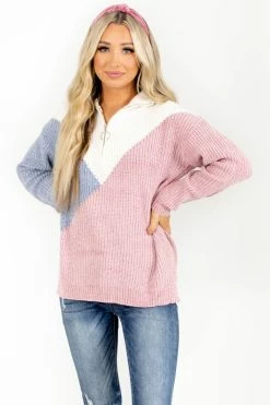 Papermoon Sunny Horizons Color Block Sweater