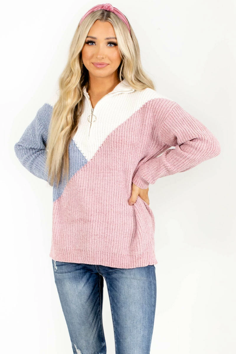 Papermoon Sunny Horizons Color Block Sweater 1 Papermoon Sunny Horizons Color Block Sweater