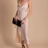 She + Sky Begin Again Satin Slip Dress