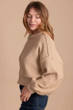 Papermoon Never Let Me Go Cropped Sweater -Bella Ella Sales tan side 135e9a48 06d9 4c54 a70a acf0278e88d1 5000x