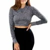 Venus Athletic Cropped Long Sleeve Top
