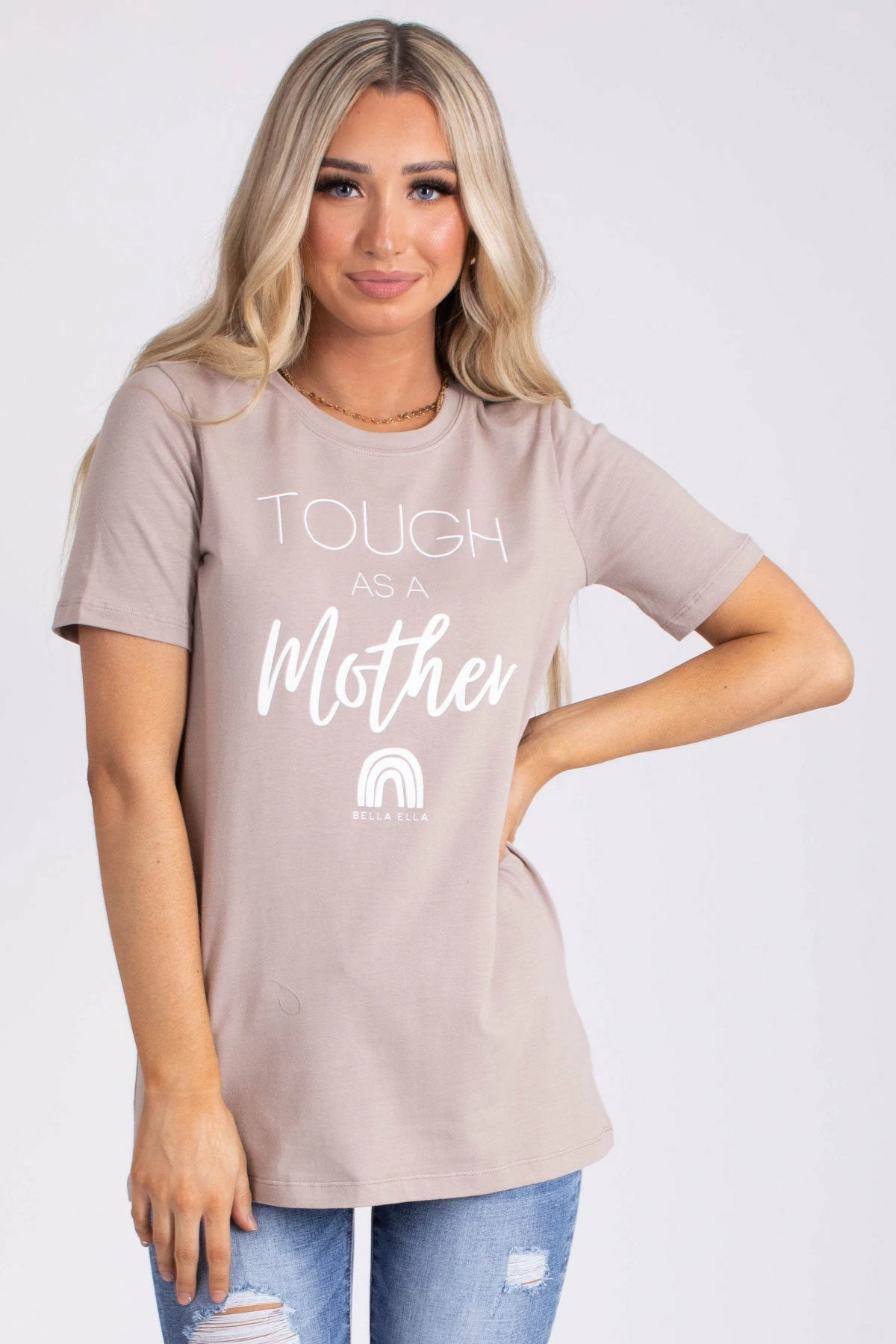 Zenana Tough As A Mother Graphic Tee 1 Zenana Tough As A Mother Graphic Tee