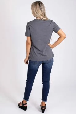 Zenana Tough As A Mother Graphic Tee 19 Zenana Tough As A Mother Graphic Tee -Bella Ella Sales tough as a mother gray back 5000x