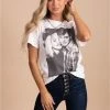 Blue B Vintage Love Distressed Graphic Tee - White