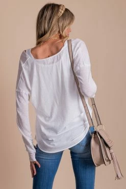 Impulse Off Price Harvest Wishes Long Sleeve Top -Bella Ella Sales white back 24cbb345 8f50 40d5 8748 5733bfb756a2 5000x