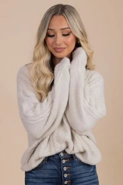Love Tree / Style Melody Warm By The Fire Knit Sweater -Bella Ella Sales white cozy 5000x