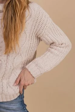 Love Tree / Style Melody Take Me Back Turtleneck Sweater -Bella Ella Sales white detail d3b30fdf 1bbd 4a36 825d 0c62b8b68d36 5000x