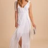 Very J How Far I've Come Ribbed Maxi Dress - White