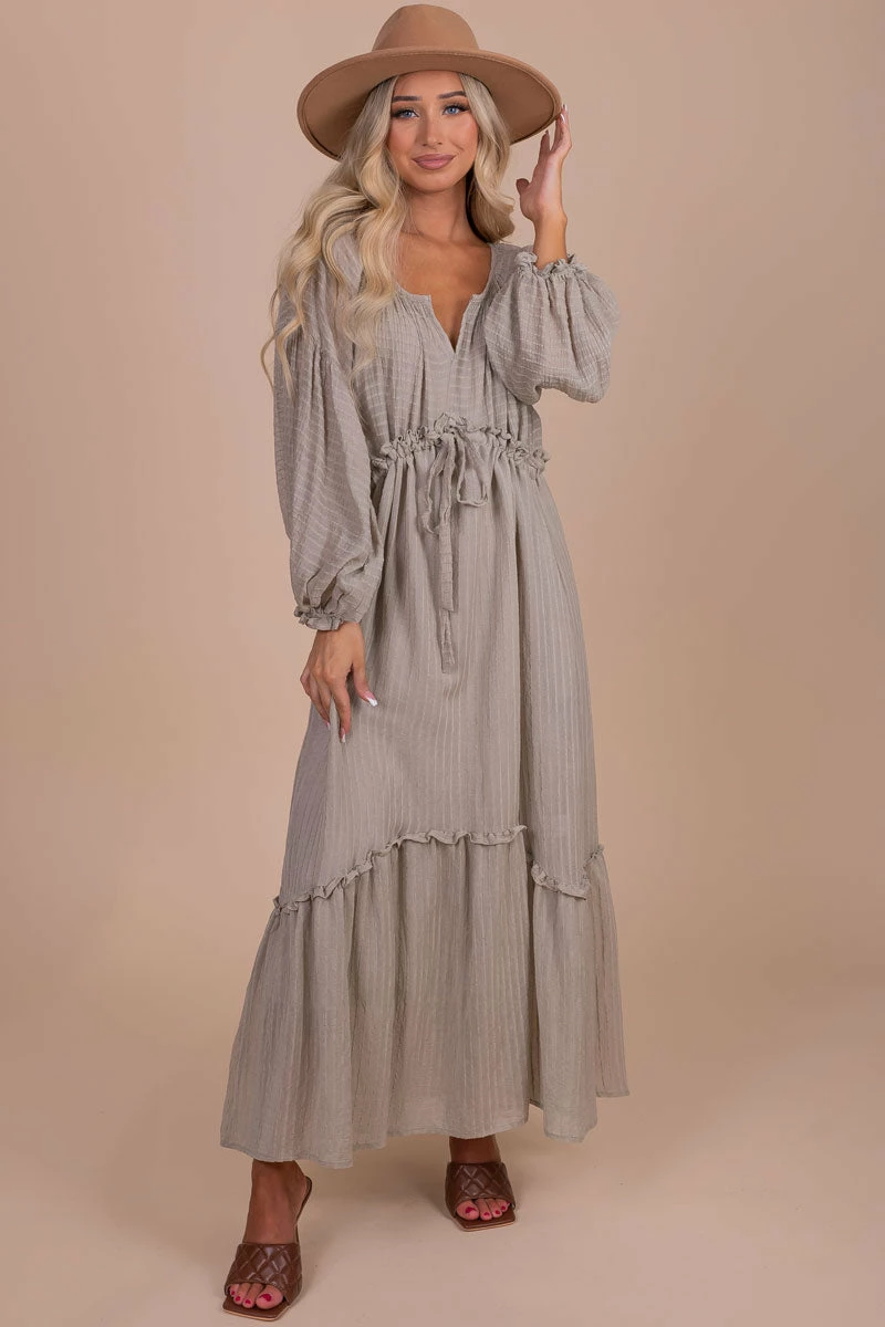 &merci My Favorite Hello Long Sleeve Maxi Dress 5 &merci My Favorite Hello Long Sleeve Maxi Dress - Image 5