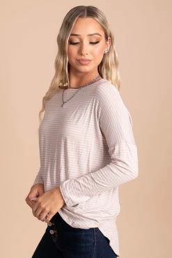 Ginger G Playing For Keeps Striped Long Sleeve Top -Bella Ella Sales white side 833a1adf 8466 48c9 8f0e 2c829a6e2006 5000x