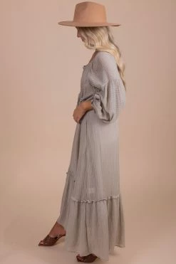 &merci My Favorite Hello Long Sleeve Maxi Dress 12 &merci My Favorite Hello Long Sleeve Maxi Dress -Bella Ella Sales white side f16a0aaf 49b3 46b4 beef f27d369ec678 5000x