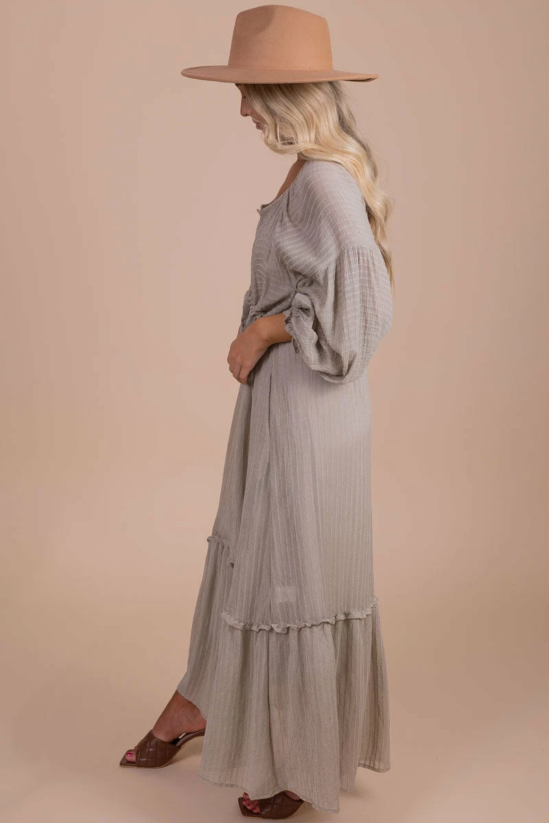 &merci My Favorite Hello Long Sleeve Maxi Dress 6 &merci My Favorite Hello Long Sleeve Maxi Dress - Image 6