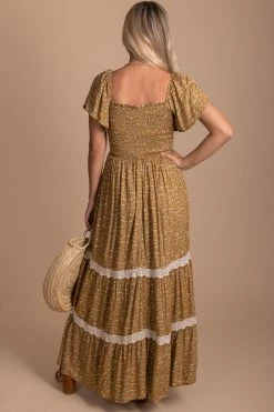 In Loom Spring In Your Step Floral Maxi Dress -Bella Ella Sales yellow back 003dd799 af45 487b 9533 812f8b8218e5 5000x