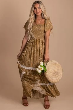 In Loom Spring In Your Step Floral Maxi Dress -Bella Ella Sales yellow front 064006fe c3f5 4ec0 8af9 eb37557372a9 5000x