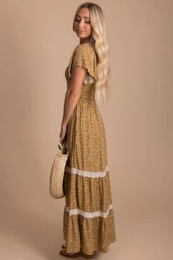 In Loom Spring In Your Step Floral Maxi Dress -Bella Ella Sales yellow side 25cc9d23 4b79 4e03 a8a2 44667419e748 5000x