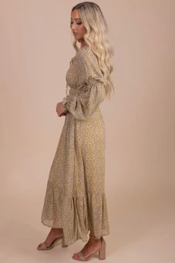 &merci Made With Love Floral Print Maxi Dress 11 &merci Made With Love Floral Print Maxi Dress -Bella Ella Sales yellow side dc5cfb2a 38a6 4801 b811 1c2801220287 5000x